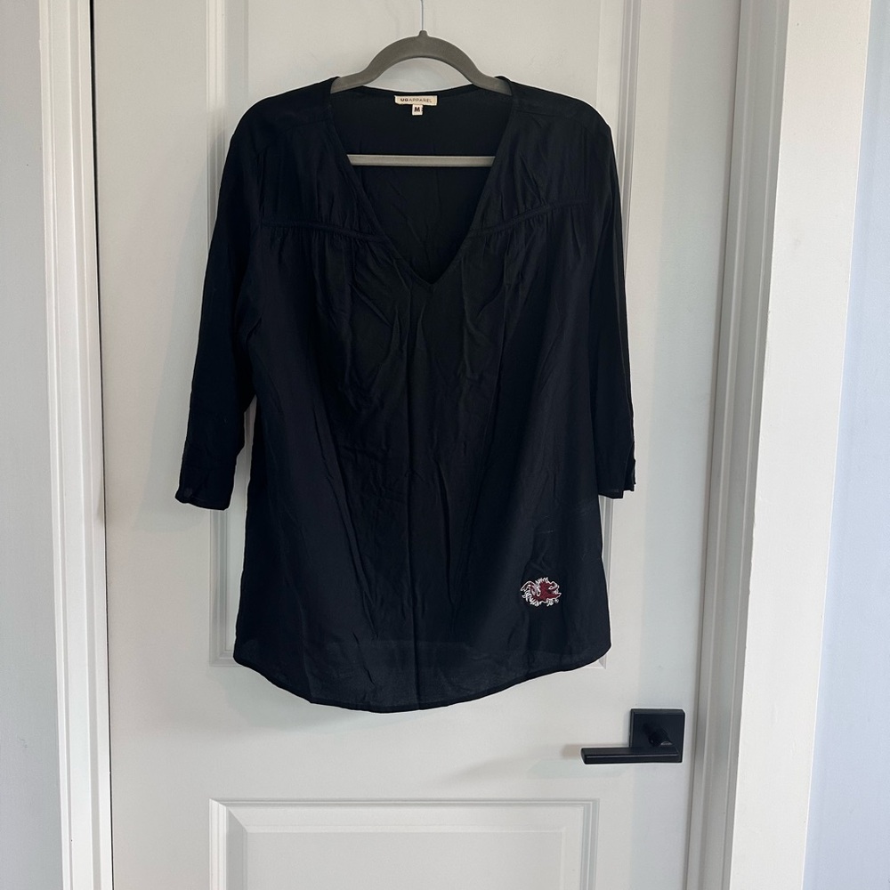 UG Apparel Gamecocks Black V-Neck Women's Tunic